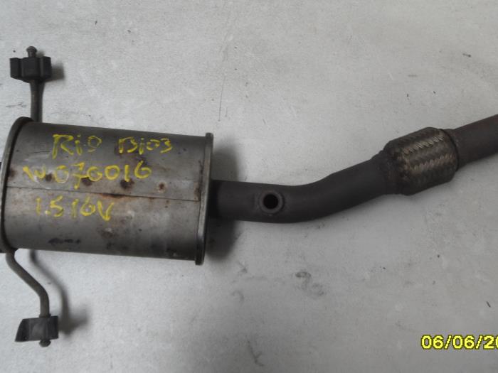Gebrauchte Auspuff Mitteldämpfer Kia Rio (DC22/24) 1.5 16V Preis auf Anfrage angeboten von N Kossen Autorecycling BV