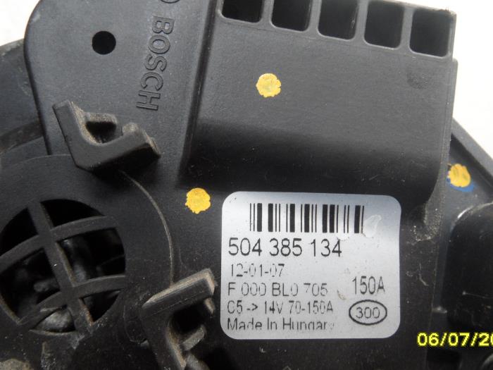 Begagnade Dynamo Fiat Ducato (250) 2.3 D 130 Multijet Pris på förfrågan erbjuds av N Kossen Autorecycling BV