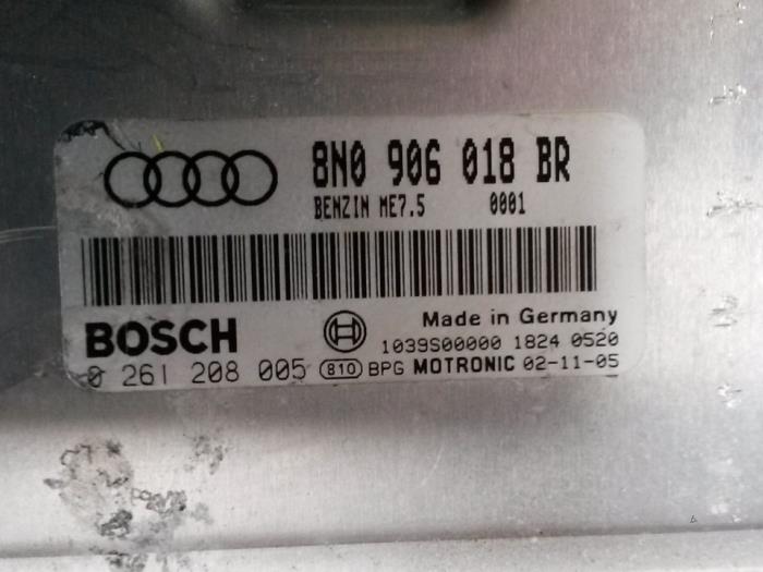 Used Engine management computer Audi TT (8N3) 1.8 20V Turbo Quattro Price on request offered by N Kossen Autorecycling BV