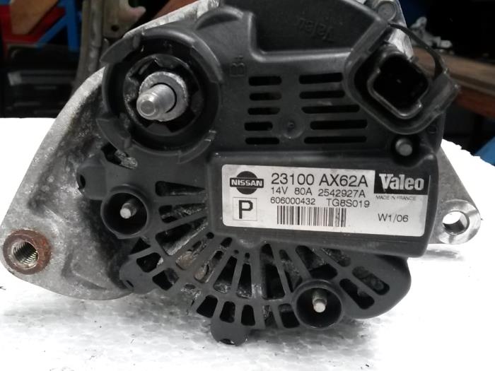 Gebrauchte Dynamo Nissan Micra (K12) 1.4 16V Preis auf Anfrage angeboten von N Kossen Autorecycling BV