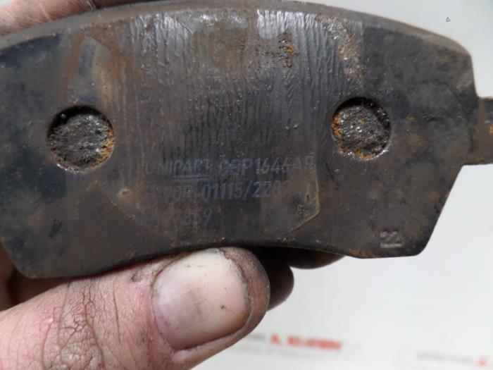 Front brake pad from a Nissan Micra (K12) 1.4 16V 2007