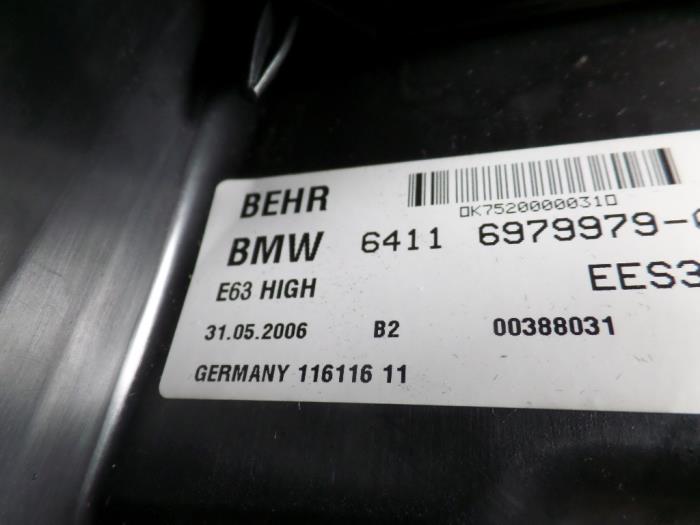 Heater housing from a BMW 6 serie (E63) M6 V10 40V 2006