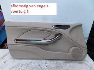 Usados Tapizado de puerta de 2 puertas izquierda BMW 3 serie (E46/2) 320 Ci 24V Precio de solicitud ofrecido por N Kossen Autorecycling BV