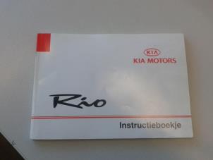Used Instruction Booklet Kia Rio (DC22/24) 1.5 16V Price on request offered by N Kossen Autorecycling BV