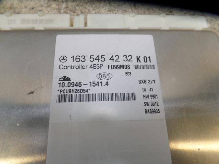 Usagé Ordinateur ESP Mercedes ML I (163) 430 4.3 V8 24V Autom. Prix sur demande proposé par N Kossen Autorecycling BV