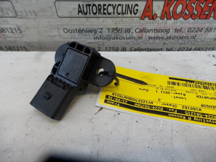 MAP-sensor (insugsrör) Volkswagen Transporter T5, 2003 / 2015 2.0 TDI DRF, Skåpbil, Diesel, 1.968cc, 103kW (140pk), FWD, CAAC, 2009-09 / 2015-03, 7E; 7F (Begagnad)