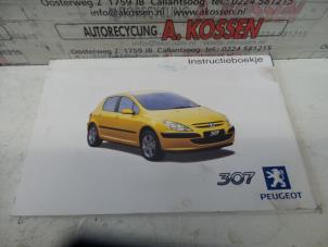 Used Instruction Booklet Peugeot 307 (3A/C/D) 1.6 16V Price on request offered by N Kossen Autorecycling BV