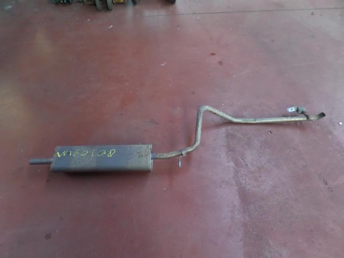 Exhaust rear silencer from a Volkswagen Up! (121) 1.0 12V 60 2012