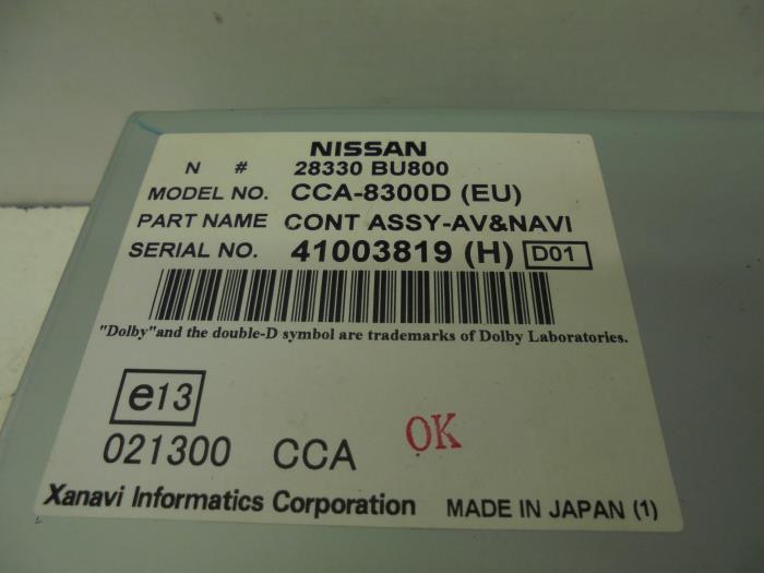 Módulo de navegación de un Nissan Almera Tino (V10M) 1.8 16V 2004