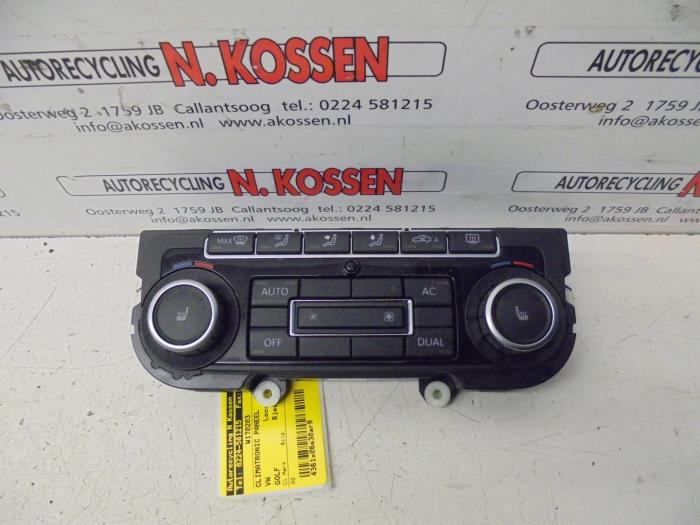 Używane Panel sterowania klimatyzacji Volkswagen Golf VI (5K1) 1.4 TSI 122 16V Cena na żądanie oferowane przez N Kossen Autorecycling BV