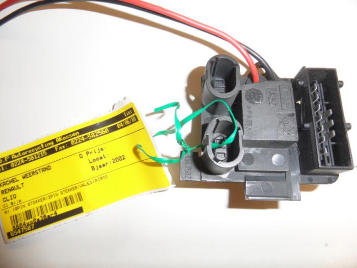 Heater resistor Renault Clio 6547587
