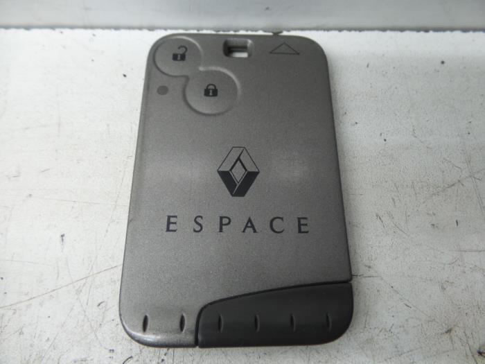 Key card from a Renault Espace (JK) 2.0 16V Turbo 2003