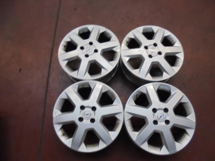 Set Of Sports Wheels Opel Astra G 1 6 16v Twin Port b01 Alloy
