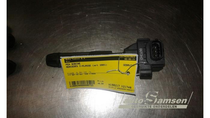 Gebrauchte Stift Zündspule Mercedes C (W203) 2.0 C-180 16V Preis € 40,00 Margenregelung angeboten von Auto Samsen B.V.