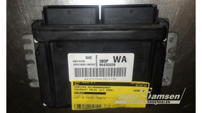 Used Engine management computer Chevrolet Kalos (SF48) 1.2 Price € 75,00 Margin scheme offered by Auto Samsen B.V.