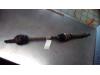 Front drive shaft, right from a Renault Clio III (BR/CR), 2005 / 2014 1.2 16V TCe 100, Hatchback, Petrol, 1.149cc, 74kW (101pk), FWD, D4F784; D4FH7, 2007-05 / 2014-12, BR1P; BR14; BRC4; BRCP; CR14; CR1P; CRC4; CRCP 2009