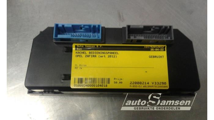 Begagnade Värmekontrollpanel Opel Zafira (M75) 1.8 16V Ecotec Pris € 50,00 Marginaltabell erbjuds av Auto Samsen B.V.