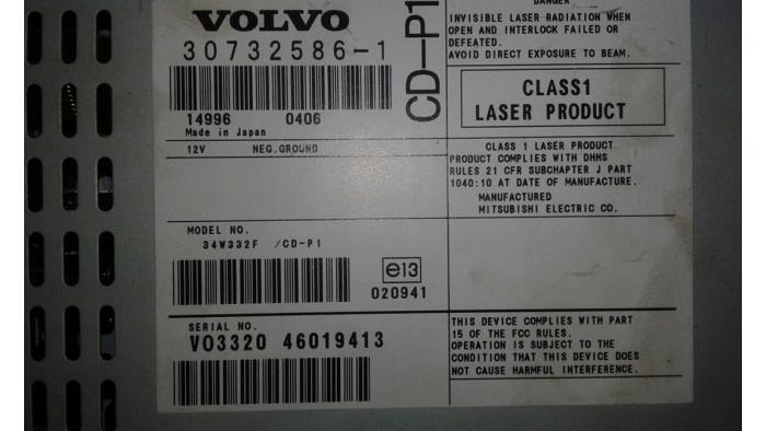 Radio/Lecteur CD d'un Volvo V50 (MW) 2.4i 20V 2004