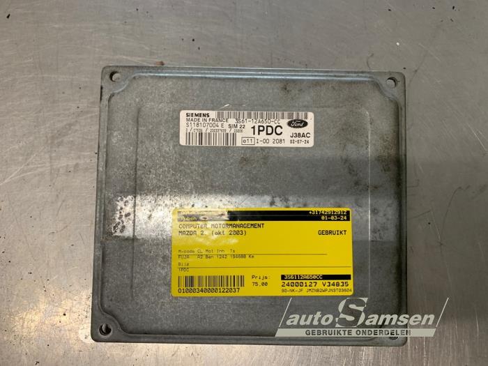 Used Engine management computer Mazda 2 (NB/NC/ND/NE) 1.25 16V Price € 75,00 Margin scheme offered by Auto Samsen B.V.