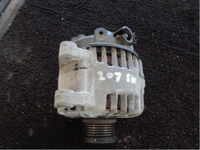 Begagnade Dynamo Peugeot 207 SW (WE/WU) 1.6 HDiF 16V Pris € 50,00 Marginaltabell erbjuds av Westerhof autodemontage