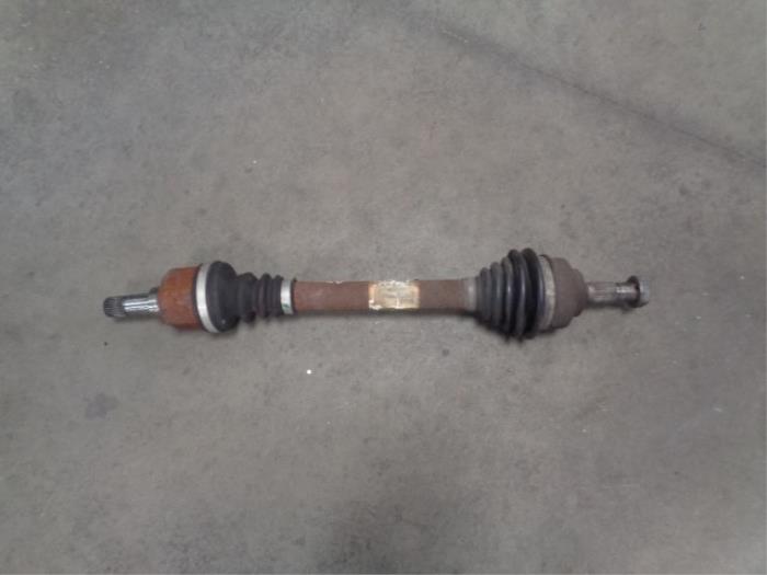 Front drive shaft, left from a Peugeot 308 (4A/C) 1.6 VTI 16V 2009