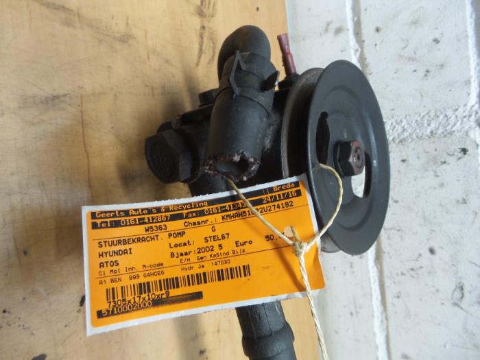 Used Hyundai Atos 1 0 12v Prime Spirit Steering Pump Steering Pump From A Hyundai Atos 1 0 12v Prime Spirit 2002