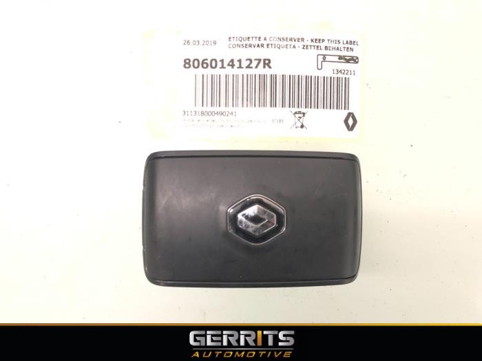 Key card from a Renault Clio V (RJAB) 1.0 TCe 100 12V 2019