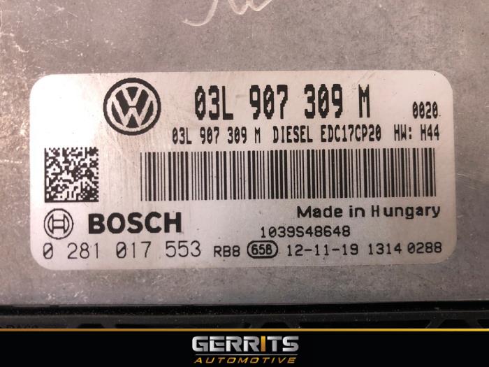 Engine management computer from a Volkswagen Transporter T5 2.0 TDI DRF 2013
