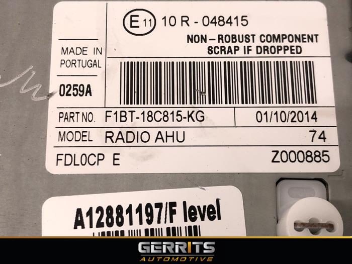 Radio de un Ford Focus 3 1.0 Ti-VCT EcoBoost 12V 125 2015