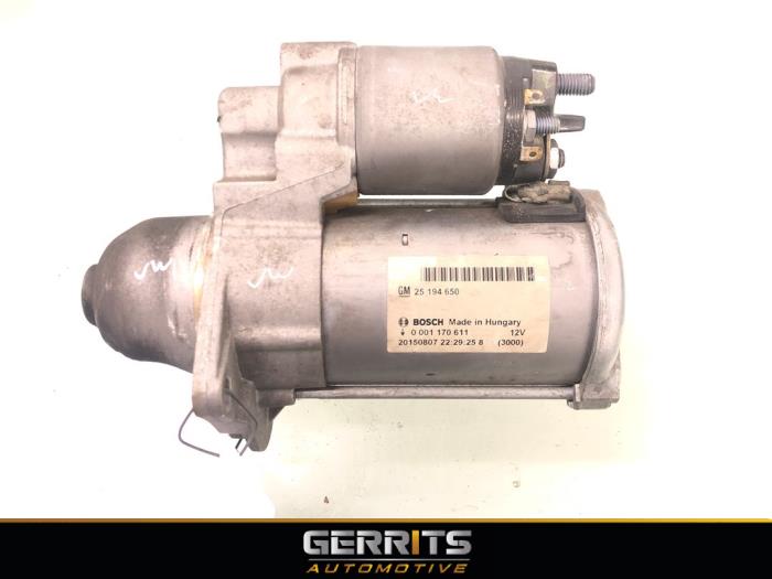 Used Starter Opel Corsa E 1.4 16V Price € 29,99 Margin scheme offered by Gerrits Automotive BV