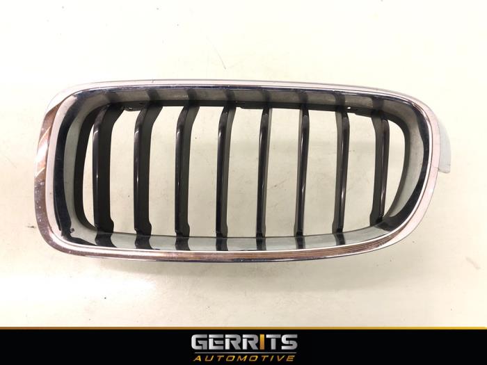 Używane Grill BMW 3 serie Touring (F31) 318i 1.5 TwinPower Turbo 12V Cena € 74,99 Procedura marży oferowane przez Gerrits Automotive BV