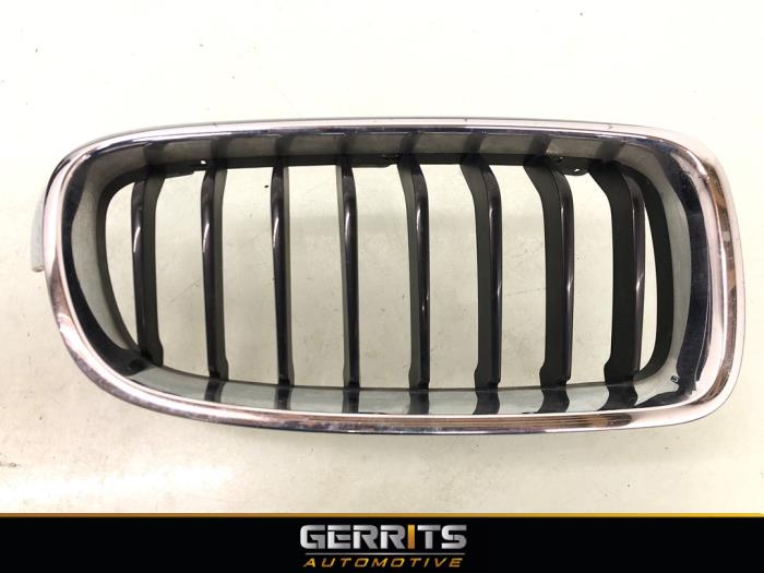Używane Grill BMW 3 serie Touring (F31) 318i 1.5 TwinPower Turbo 12V Cena € 74,99 Procedura marży oferowane przez Gerrits Automotive BV