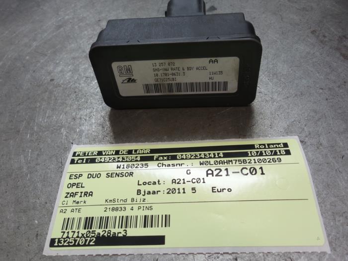 Sensor Esp Duo de un Vauxhall Zafira Mk.II (M75) 1.7 CDTI 16V 2011