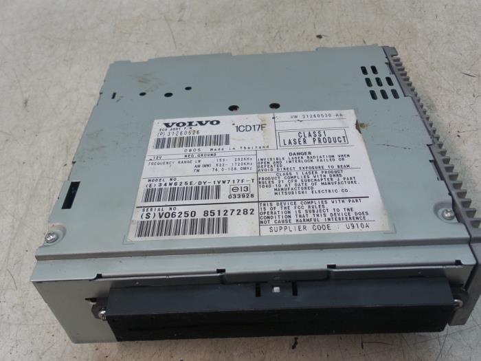 Radio CD player Volvo V50 1.6 D 16V 31260526