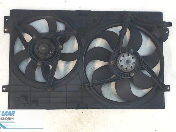 Cooling fan housing from a Volkswagen Golf 2002