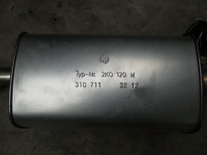 Exhaust rear silencer from a Volkswagen Caddy 2012