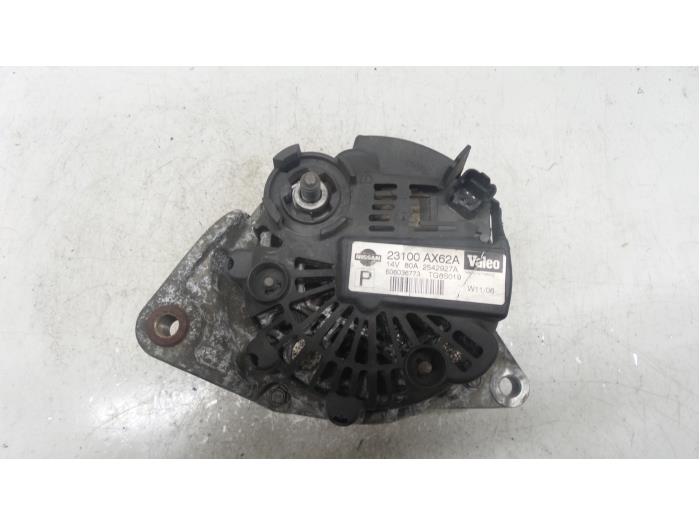 Gebrauchte Dynamo Nissan Micra (K12) 1.2 16V Preis € 50,00 Margenregelung angeboten von Autodemontage van de Laar