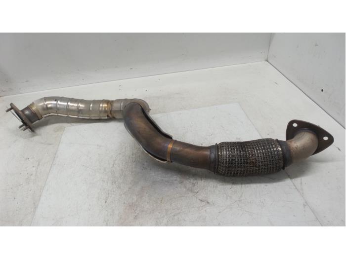 Exhaust front section from a Opel Astra K Sports Tourer 1.0 Turbo 12V 2017