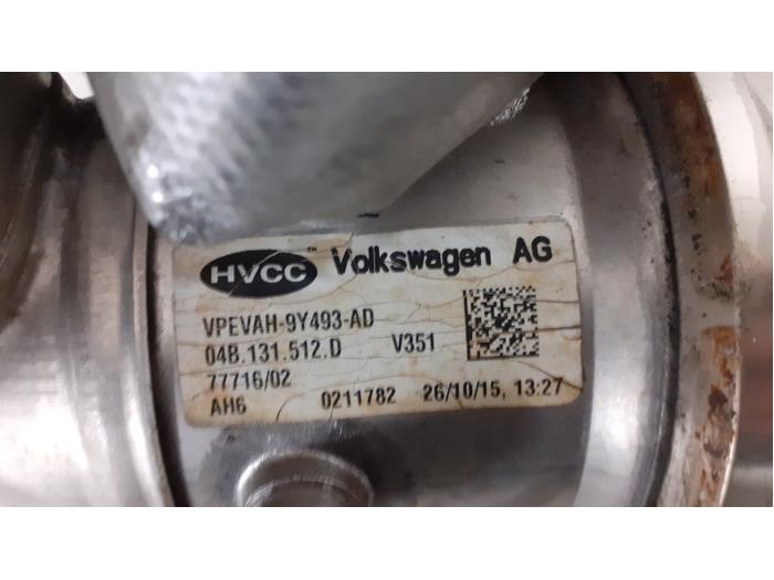 EGR valve from a Audi A1 Sportback (8XA/8XF) 1.4 TDI Ultra 12V 2016
