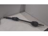 Front drive shaft, right from a Renault Clio III (BR/CR), 2005 / 2014 1.2 16V TCe 100, Hatchback, Petrol, 1.149cc, 74kW (101pk), FWD, D4F784; D4FH7, 2007-05 / 2014-12, BR1P; BR14; BRC4; BRCP; CR14; CR1P; CRC4; CRCP 2010
