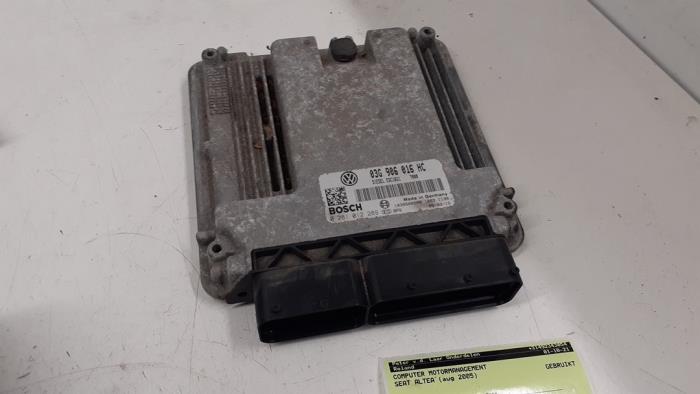 Used Engine management computer Seat Altea (5P1) 1.9 TDI 105 Price € 150,00 Margin scheme offered by Autodemontage van de Laar