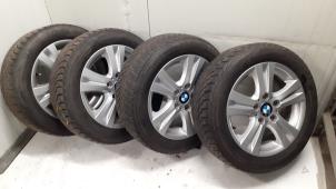 Used Set of sports wheels + winter tyres BMW 1 serie (E88) 118i 16V Price on request offered by Autodemontage van de Laar