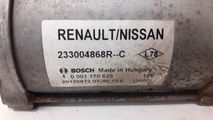 Démarreur d'un Renault Scénic III (JZ) 1.5 dCi 110 2015
