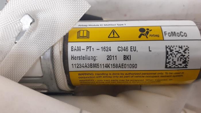 Roof curtain airbag from a Ford Focus 3 1.6 EcoBoost 16V 2012