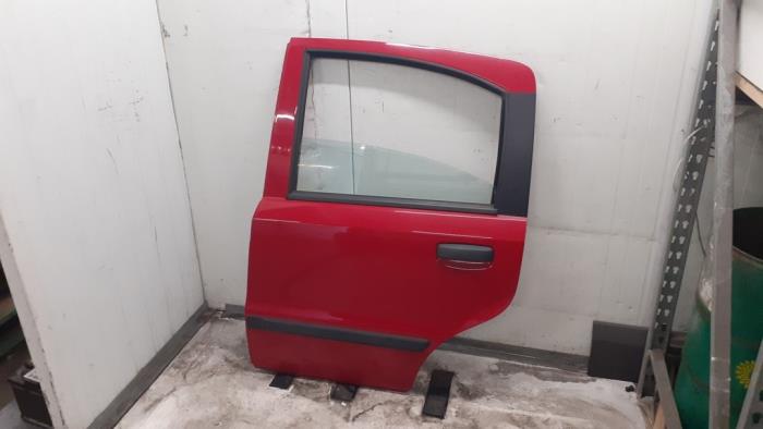Rear door 4-door, left from a Fiat Panda (169) 1.2, Classic 2012