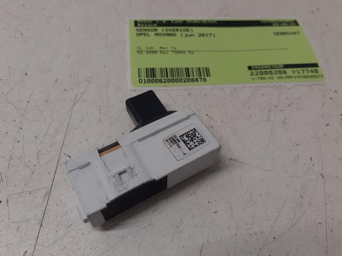 Sensor (övriga) Opel Movano, 2010 / 2021 2.3 CDTi Biturbo 16V FWD, Skåpbil, Diesel, 2.298cc, 100kW (136pk), FWD, M9T702; M9TB7, 2014-05 / 2021-12 (Begagnad)