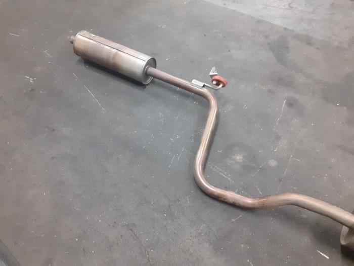 Exhaust rear silencer from a Volkswagen Polo VI (AW1) 1.0 MPI 12V 2019