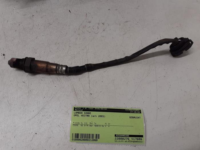 Usados Sonda Lambda Opel Vectra C GTS 3.2 V6 24V Precio € 40,00 Norma de margen ofrecido por Autodemontage van de Laar