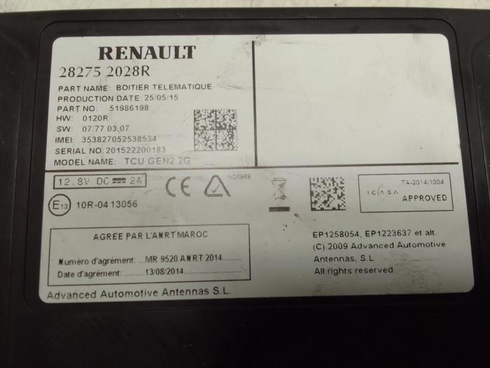 Modul telefoniczny z Renault Kadjar (RFEH) 1.5 dCi DPF 2018