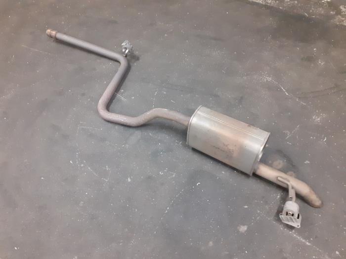 Exhaust rear silencer from a Volkswagen Polo VI (AW1) 1.6 TDI 16V 95 2018